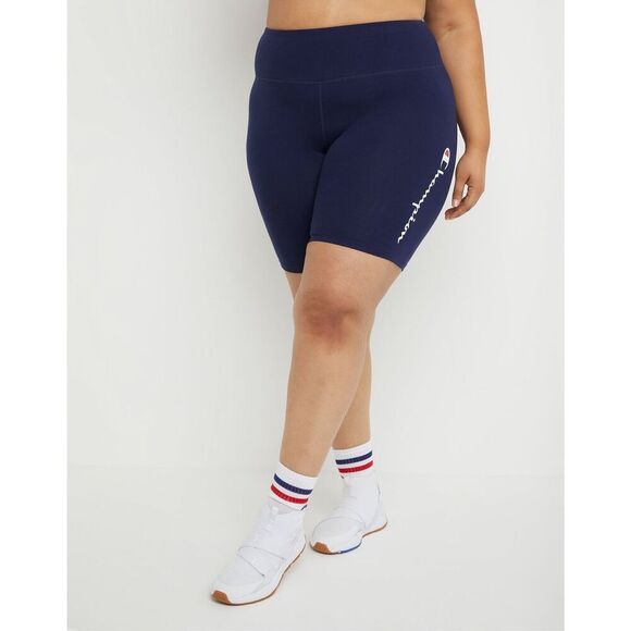 Champion Womens Plus Bike Short, 3x, Blue - Picture 1 of 3